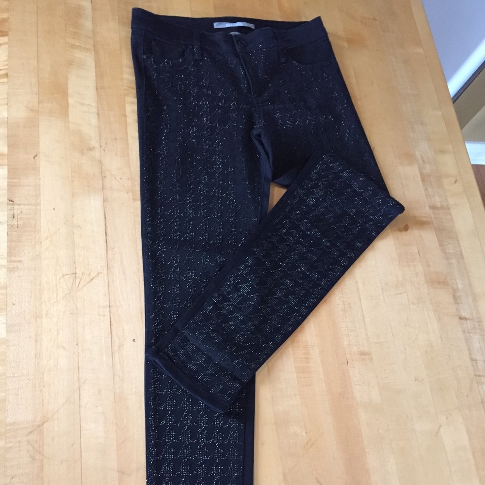 Black beaded pants
